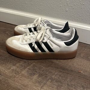 Adidas Samba White and Black Sneakers